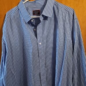 UNTUCKit Blue Checkered Men's Shirt